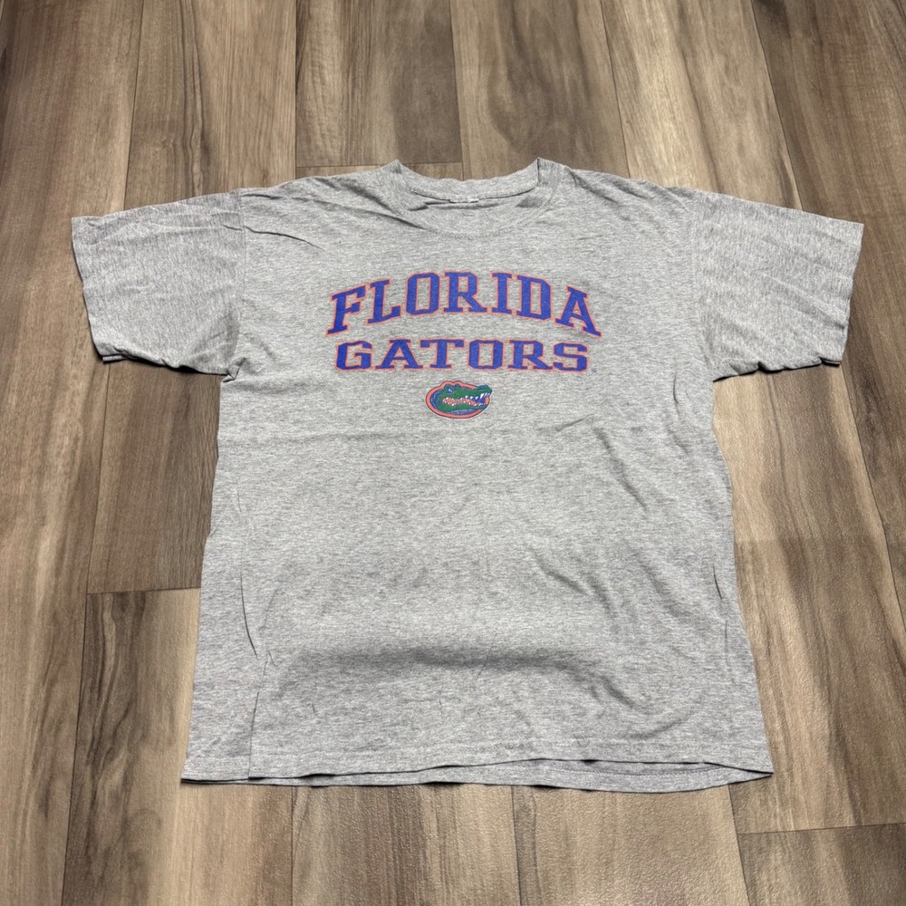 Florida Gators NCAA Graphic T-Shirt Heather Gray Mens Large Short Sleeve Tee